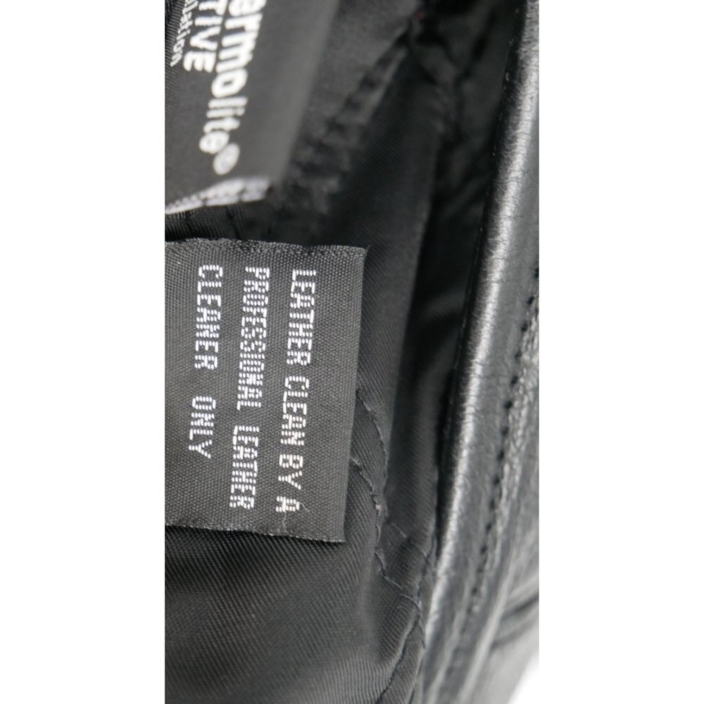 NEW Vintage‎ Leather Limited Tie Waist Jacket Black L - Picture 5 of 6